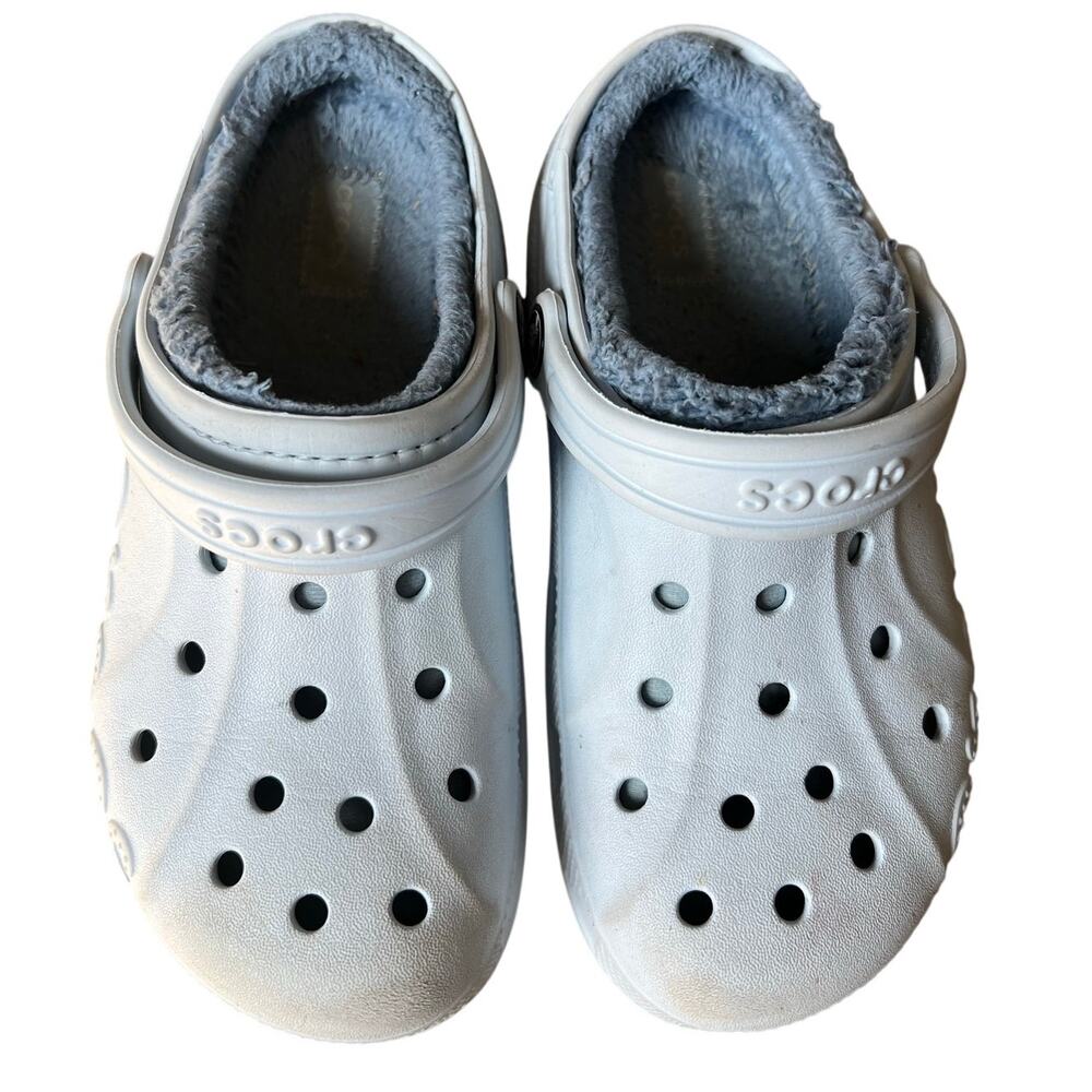 Little Kid Crocs Lined Baya Clog, Light Blue, Size 2